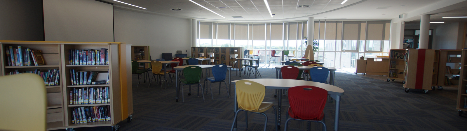 Interior of St. Anne Catholic School Learning Commons
